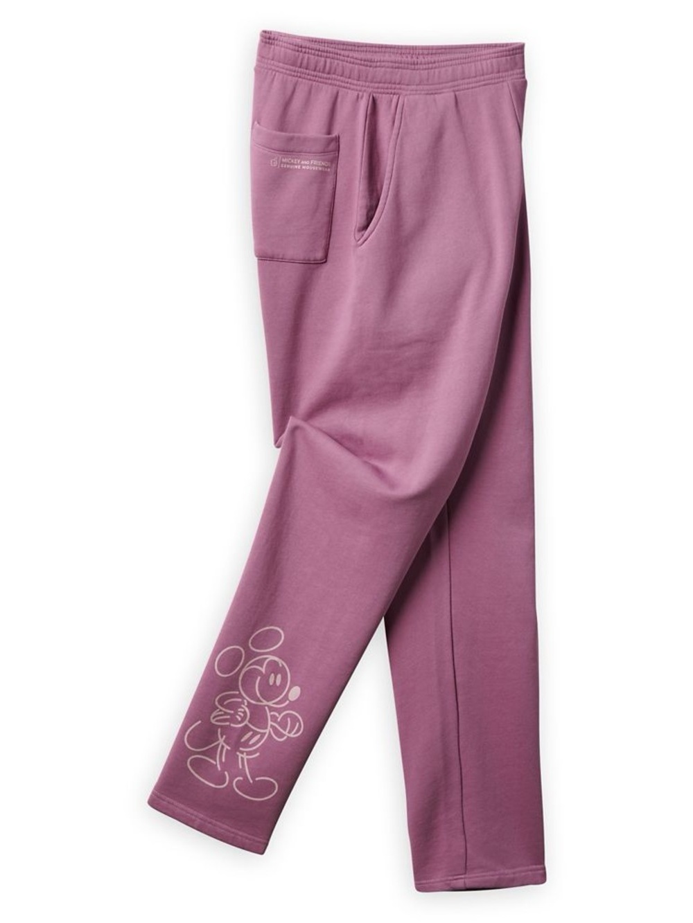 NWT Disney Jogger Pants Mickey Genuine Mousewear Plum Lavender Sweatpants Sz L
